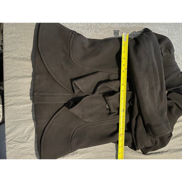 INC International Concepts Ruffle Front Jacket Medium Black Cotton Blend - Picture 6 of 8